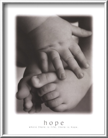 Hope - Baby Hands And Feet by Laura Monahan Pricing Limited Edition Print image