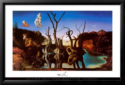 Reflechis En Elephants by Salvador Dali Pricing Limited Edition Print image