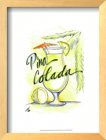 Drink Up...Pina Colada by Jay Throckmorton Pricing Limited Edition Print image