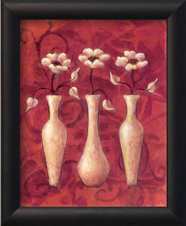 Happy Flowers Red Ii by Judy Kaufman Pricing Limited Edition Print image