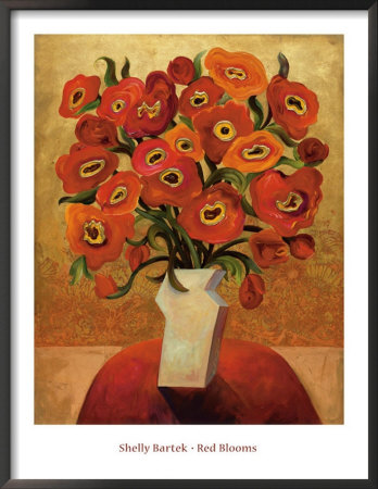 Red Blooms by Miroslav Bartak Pricing Limited Edition Print image