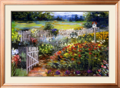 Elaine's Garden I by Carol Elizabeth Pricing Limited Edition Print image