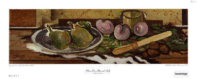 Plums, Pears, Nuts And Knife by Georges Braque Pricing Limited Edition Print image