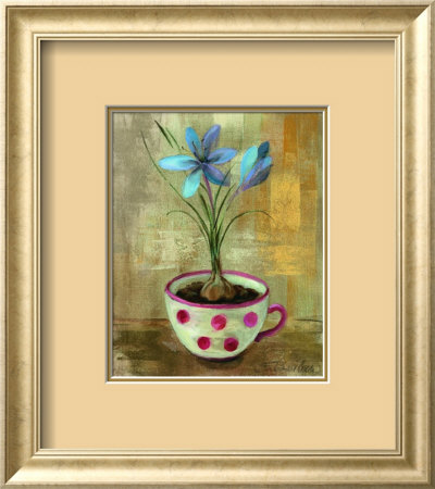 Blue Crocus Teacup by Silvia Vassileva Pricing Limited Edition Print image