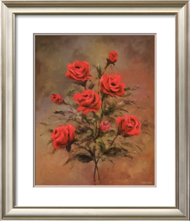 Spray Of Red Roses by Debra Lake Pricing Limited Edition Print image