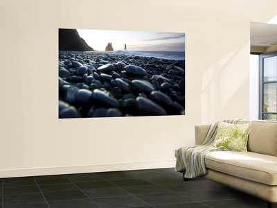 Reynisdrangar Rock Formations And Black Beach, Vik, Iceland by Peter Adams Pricing Limited Edition Print image