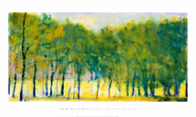 Soft Green Grove by Ken Elliott Pricing Limited Edition Print image
