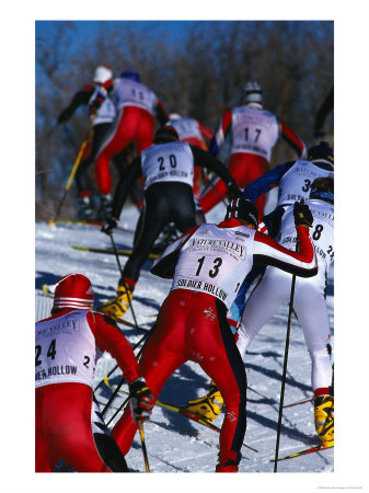 Cross Country Ski Race, Ut by Scott T. Smith Pricing Limited Edition Print image