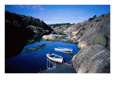 Rock Slabs On Flaton, Bohuslan, Gotaland, Sweden by Graeme Cornwallis Pricing Limited Edition Print image