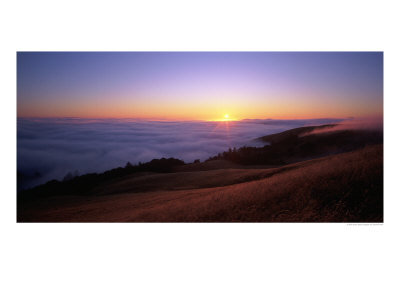 Summer Fog Over Santa Cruz Mts., Ca by David Porter Pricing Limited Edition Print image