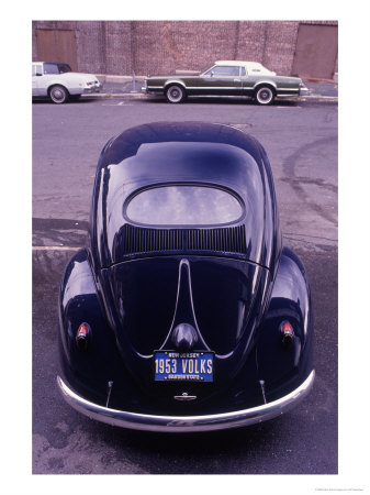 1953 Black Vw Beetle by Jeff Greenberg Pricing Limited Edition Print image