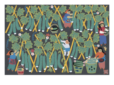 Picking Cucumbers by Zhang Shu Rong Pricing Limited Edition Print image