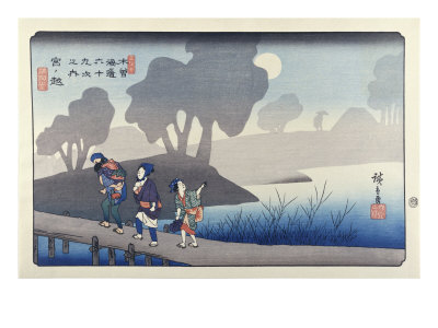 69 Stations Of Kisokaido: Station 37, Miya No Koshi by Ando Hiroshige Pricing Limited Edition Print image