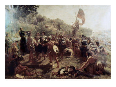 Founding Of The Colony Of Maryland by Emanuel Gottlieb Leutze Pricing Limited Edition Print image