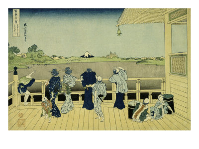The Sazai Hall Of The 500 Rakan Temple by Katsushika Hokusai Pricing Limited Edition Print image