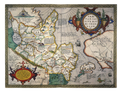 Map Of Tartary by Abraham Ortelius Pricing Limited Edition Print image