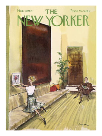 The New Yorker Cover - March 7, 1964 by Charles Saxon Pricing Limited Edition Print image