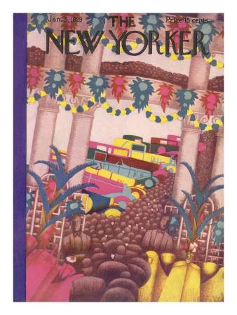 The New Yorker Cover - January 5, 1929 by Sue Williams Pricing Limited Edition Print image