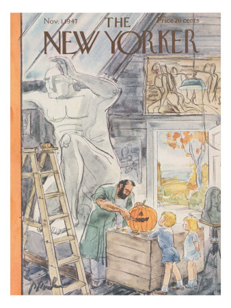 The New Yorker Cover - November 1, 1947 by Perry Barlow Pricing Limited Edition Print image