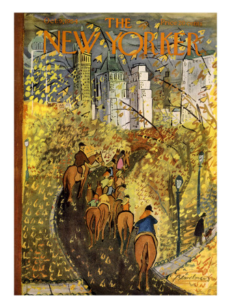 The New Yorker Cover - October 9, 1954 by Ludwig Bemelmans Pricing Limited Edition Print image
