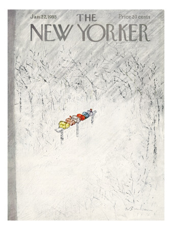 The New Yorker Cover - January 22, 1955 by Abe Birnbaum Pricing Limited Edition Print image