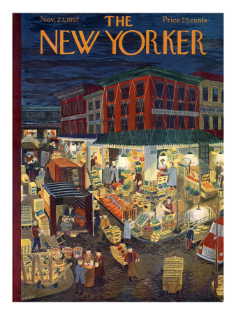 The New Yorker Cover - November 23, 1957 by Ilonka Karasz Pricing Limited Edition Print image