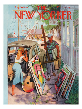 The New Yorker Cover - August 30, 1958 by Arthur Getz Pricing Limited Edition Print image