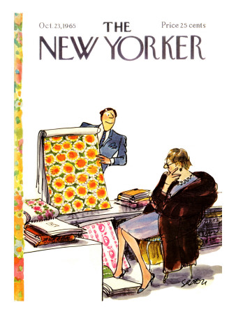 The New Yorker Cover - October 23, 1965 by Charles Saxon Pricing Limited Edition Print image