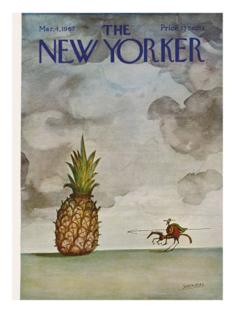 The New Yorker Cover - March 4, 1967 by Saul Steinberg Pricing Limited Edition Print image