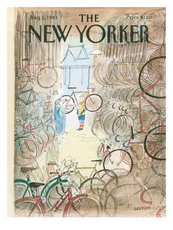 The New Yorker Cover - August 1, 1983 by Jean-Jacques Sempé Pricing Limited Edition Print image