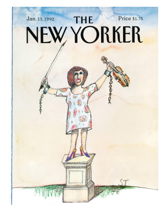 The New Yorker Cover - January 13, 1992 by Saul Steinberg Pricing Limited Edition Print image