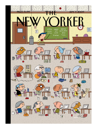 The New Yorker Cover - September 7, 2009 by Ivan Brunetti Pricing Limited Edition Print image