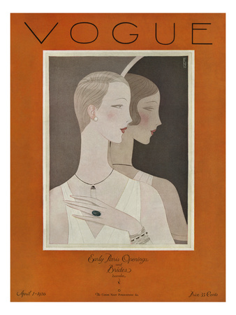Vogue Cover - April 1926 by Eduardo Garcia Benito Pricing Limited Edition Print image
