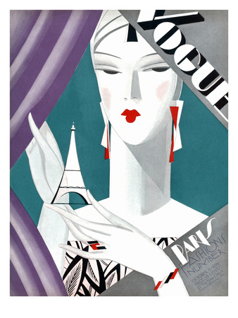 Vogue Cover - October 1926 by Eduardo Garcia Benito Pricing Limited Edition Print image