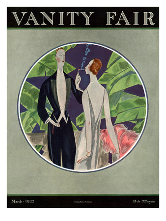 Vanity Fair Cover - March 1922 by Eduardo Garcia Benito Pricing Limited Edition Print image