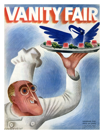 Vanity Fair Cover - November 1934 by Miguel Covarrubias Pricing Limited Edition Print image