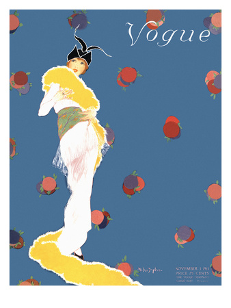 Vogue Cover - November 1913 by Helen Dryden Pricing Limited Edition Print image