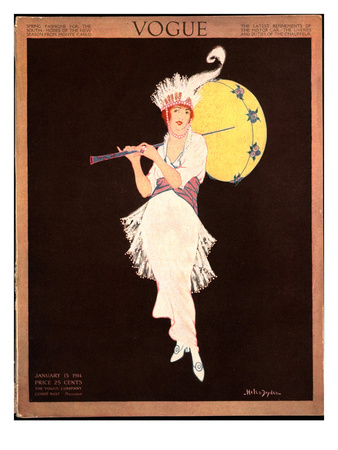 Vogue Cover - January 1914 by Helen Dryden Pricing Limited Edition Print image
