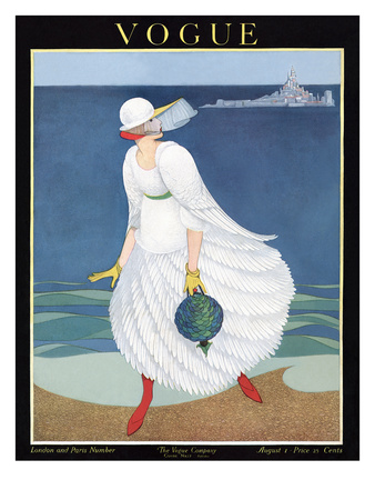 Vogue Cover - August 1916 by George Wolfe Plank Pricing Limited Edition Print image