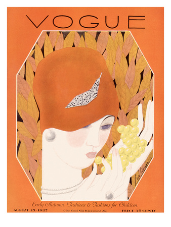 Vogue Cover - August 1927 by Georges Lepape Pricing Limited Edition Print image