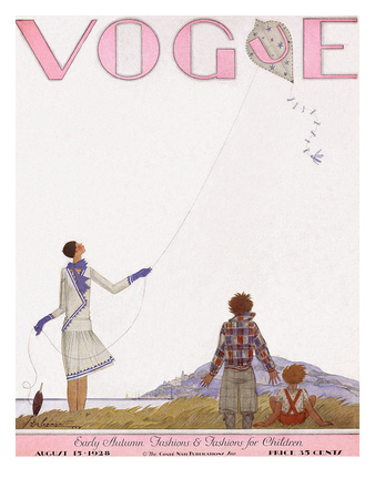 Vogue Cover - September 1928 by Georges Lepape Pricing Limited Edition Print image