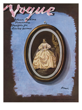 Vogue Cover - October 1938 by Eduardo Garcia Benito Pricing Limited Edition Print image