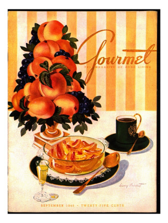 Gourmet Cover - September 1945 by Henry Stahlhut Pricing Limited Edition Print image