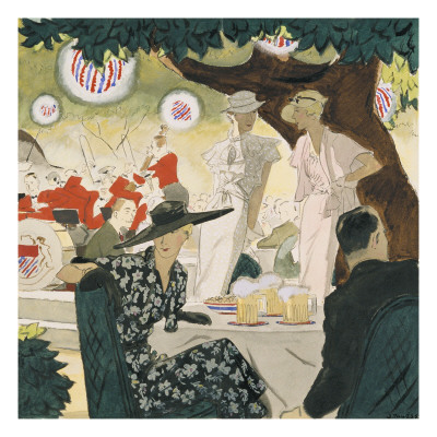 Vogue - June 1933 by Jean Pages Pricing Limited Edition Print image