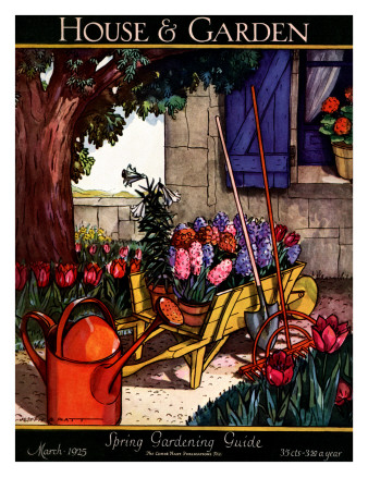 House & Garden Cover - March 1925 by Joseph B. Platt Pricing Limited Edition Print image
