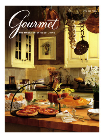 Gourmet Cover - April 1992 by Romulo Yanes Pricing Limited Edition Print image