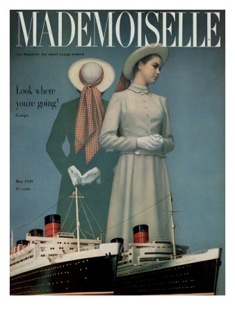 Mademoiselle Cover - May 1949 by Herman Landshoff Pricing Limited Edition Print image