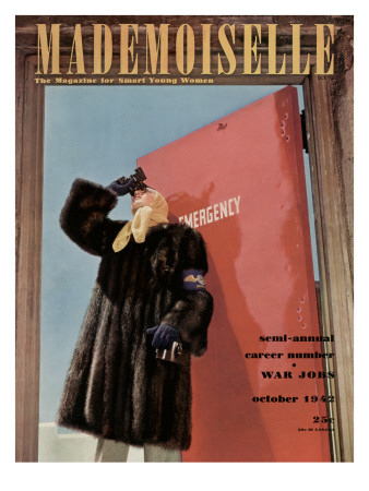 Mademoiselle Cover - October 1942 by Luis Lemus Pricing Limited Edition Print image