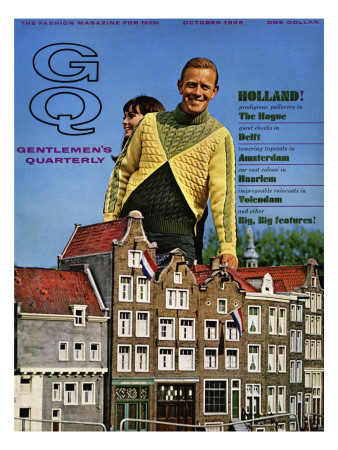 Gq Cover - October 1966 by Richard Waite Pricing Limited Edition Print image