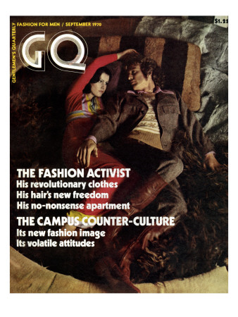 Gq Cover - September 1970 by Peter Levy Pricing Limited Edition Print image